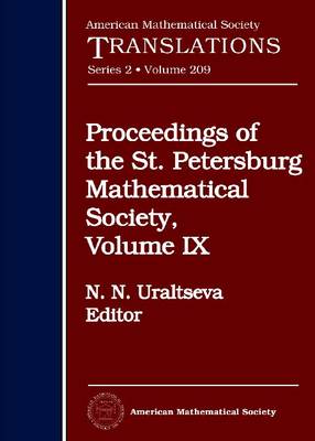 Proceedings of the St. Petersburg Mathematical Society, Volume 9 - American Mathematical Society Translations (Hardback)