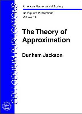 The Theory of Approximation - Colloquium Publications (Paperback)