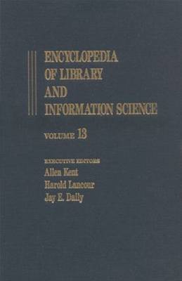 Encyclopedia of Library and Information Science: Encyclopedia of Library and Information Science Inventories of Books to Korea: Libraries in the Republic of Volume 13 - Library and Information Science Encyclopedia (Hardback)