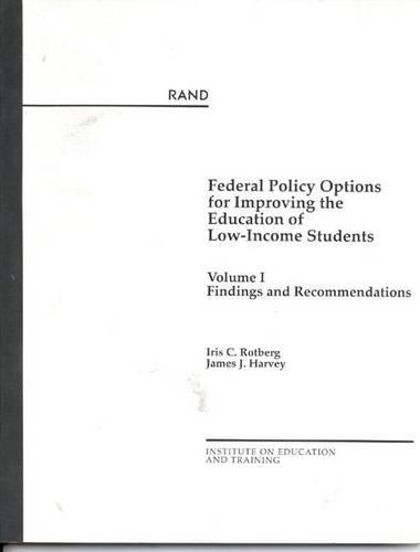 Federal Policy Options for Improving Education of: I (Paperback)