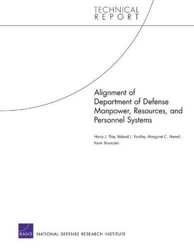 Alignment of Department of Defense Manpower, Resources, and Personnel Systems (Paperback)