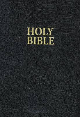 KJV, Reference Bible, Giant Print, Bonded Leather, Black, Red Letter Edition (Leather / fine binding)