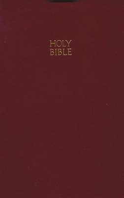 KJV, Reference Bible, Personal Size, Giant Print, Imitation Leather, Burgundy, Red Letter Edition (Paperback)