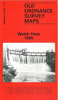 Welsh Harp 1895: Middlesex Sheet 11.10 - Old O.S. Maps of Middlesex (Sheet map, folded)