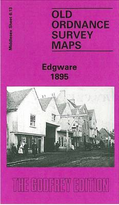 Edgware 1895: Middlesex Sheet 06.13a - Old O.S. Maps of Middlesex (Sheet map, folded)