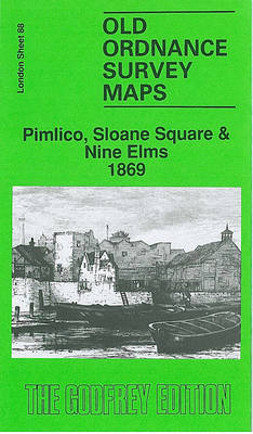 Pimlico, Sloane Square and Nine Elms 1869: London Sheet 088.1 - Old O.S. Maps of London (Sheet map, folded)