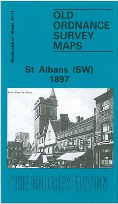 St.Albans (South West) 1897: Hertfordshire Sheet 34.11 - Old O.S. Maps of Hertfordshire (Sheet map, folded)