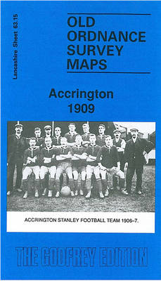 Accrington 1909: Lancashire Sheet 63.15 - Old O.S. Maps of Lancashire (Sheet map, folded)