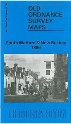South Watford and New Bushey 1896: Hertfordshire Sheet 44.06 - Old O.S. Maps of Hertfordshire (Sheet map, folded)
