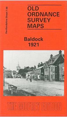 Baldock 1921: Hertfordshire Sheet 7.08 - Old O.S. Maps of Hertfordshire (Sheet map, folded)