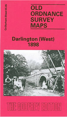 Darlington (West) 1898: Durham Sheet 55.05 - Old Ordnance Survey Maps of County Durham (Sheet map, folded)
