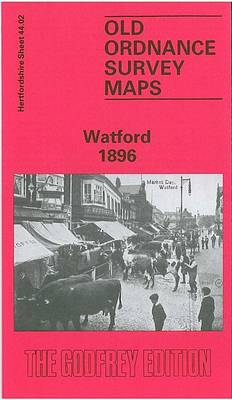 Watford 1896: Hertfordshire Sheet 44.02 - Old O.S. Maps of Hertfordshire (Sheet map, folded)