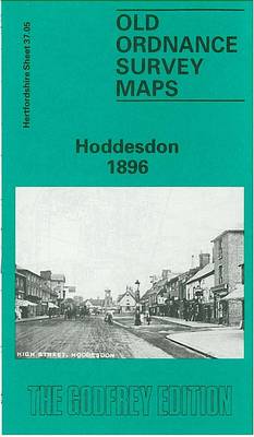 Hoddesdon 1896: Hertfordshire Sheet 37.05 - Old O.S. Maps of Hertfordshire (Sheet map, folded)