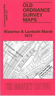 Waterloo and Lambeth Marsh 1872: London Large Scale 07.84 - Old Ordnance Survey Maps of London - Yard to the Mile (Sheet map, folded)