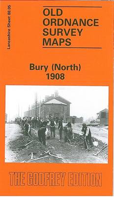 Bury (North) 1908: Lancashire Sheet 88.05 - Old O.S. Maps of Lancashire (Sheet map, folded)