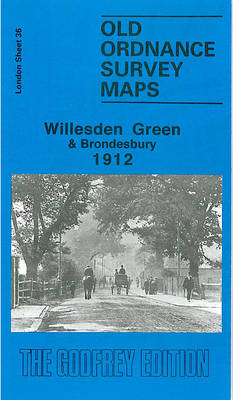 Willesden Green 1913: London Sheet 036.3 - Old Ordnance Survey Maps of London (Sheet map, folded)