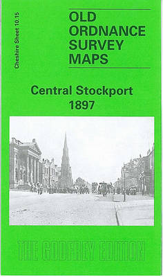 Central Stockport 1897: Cheshire Sheet 10.15 - Old O.S. Maps of Cheshire (Sheet map, folded)