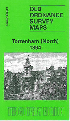 Tottenham (North) 1894: London Sheet 008.2 - Old O.S. Maps of London (Sheet map, folded)