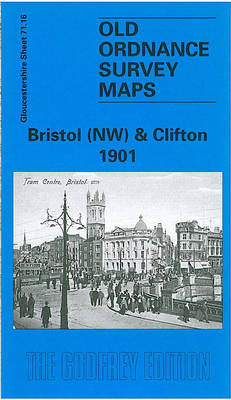 Bristol (NW) & Clifton 1901: Gloucestershire Sheet 71.16 - Old O.S. Maps of Gloucestershire (Sheet map, folded)