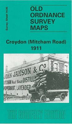 Croydon (Mitcham Road) 1911: Surrey Sheet 14.05 - Old Ordnance Survey Maps of Surrey (Sheet map, folded)