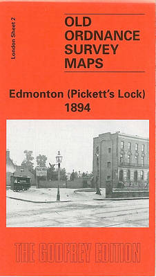 Edmonton (Pickett's Lock) 1894: London Sheet 002 - Old O.S. Maps of London (Sheet map, folded)