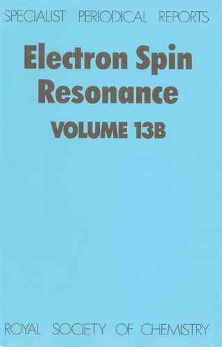 Electron Spin Resonance: Volume 11A - Specialist Periodical Reports (Hardback)