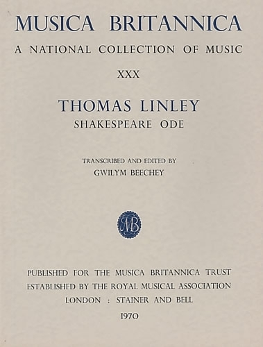 Musica Britannica: Linley - A Shakespeare Ode v.30 (Paperback)