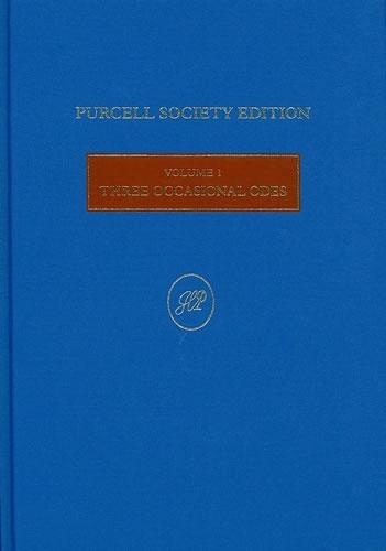 Three Occasional Odes - Purcell Society Edition No. 1 (Hardback)