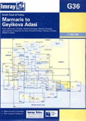 Imray Chart G36 2005: South Coast of Turkey - Marmaris to Geyikova Adasi (Sheet map)