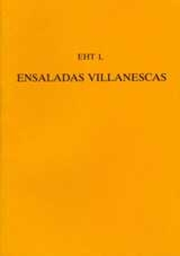 'Ensaladas Villanescas' From The 'Romancero Nuevo' - Exeter Hispanic Texts (Paperback)
