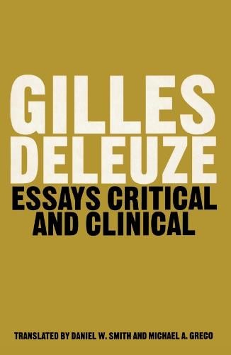 Essays Critical and Clinical (Paperback)