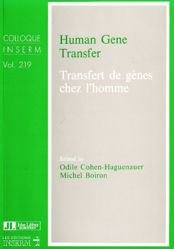 Human Gene Transfer - Colloques Inserm S. v. 219 (Paperback)