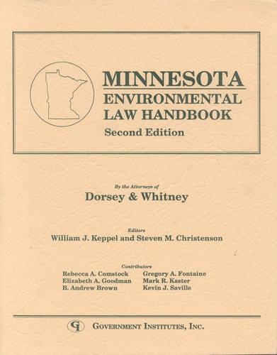 Minnesota Environmental Law Handbook - State Environmental Law Handbooks (Paperback)