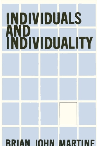 Individuals and Individuality - SUNY Series in Philosophy (Paperback)
