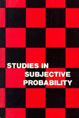 Studies in Subjective Probability (Paperback)