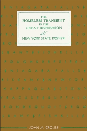 The Homeless Transient in the Great Depression: New York State, 1929-1941 (Paperback)