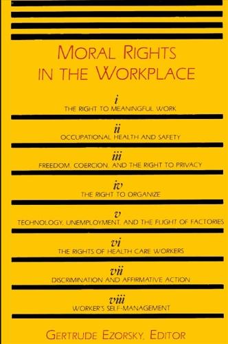 Moral Rights in the Workplace (Paperback)