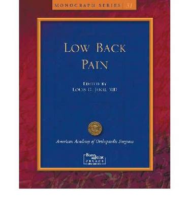 Low Back Pain - AAOS Monograph Series (Paperback)