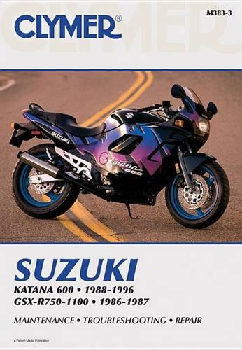 Clymer Suzuki Katana 600, 1988-1996 / Gsx-R750-1100, 1986-1987 - Clymer Motorcycle Repair (Paperback)