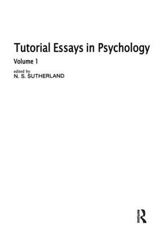 Tutorial Essays in Psychology: Volume 1 (Hardback)