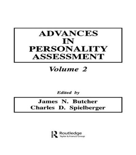 Advances in Personality Assessment: Volume 2 - Advances in Personality Assessment Series (Hardback)