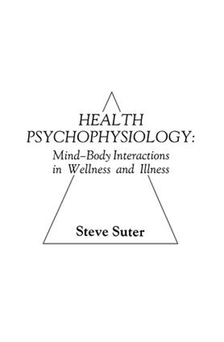 Health Psychophysiology (Paperback)