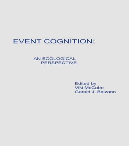 Event Cognition: An Ecological Perspective (Hardback)