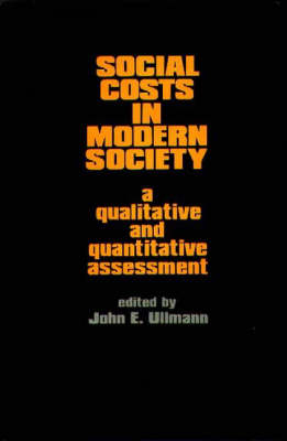 Social Costs in Modern Society: A Qualitative and Quantitative Assessment (Hardback)