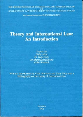 Theory and International Law: An Introduction (Paperback)