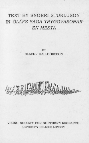Text by Snorri Sturluson in Olafs Saga Tryggvasonar En Mesta (Paperback)