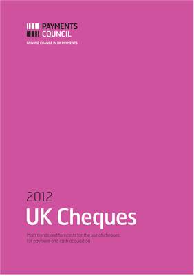 UK Cheques 2012 (Paperback)