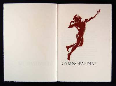 Gymnopaediae (Leather / fine binding)
