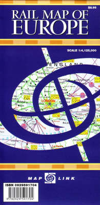 Rail Map of Europe (Sheet map, folded)