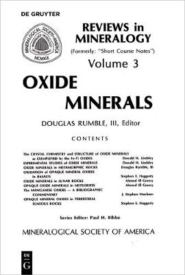 Oxide Minerals - Reviews in Mineralogy & Geochemistry 3 (Paperback)